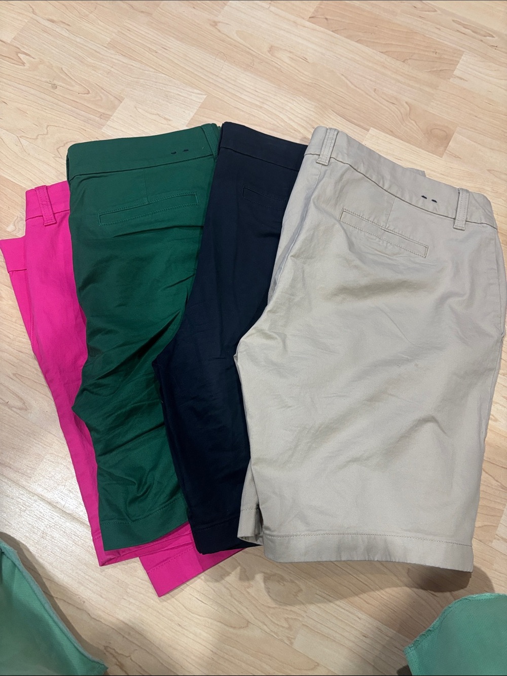 J Crew -buy 2 get 2 FREE Women’s Classic Chino Shorts - Beige, Navy, Green, Pink